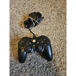 Wired PS2 PS3 Style Controller Dual Analog Gamepad Black Untested USB